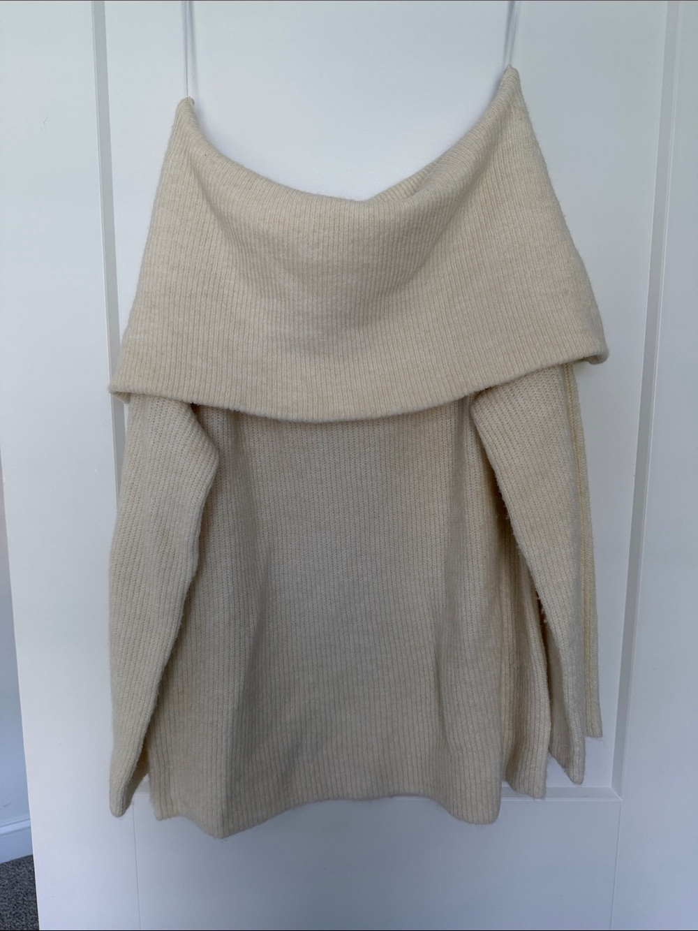 Off shoulder sweater